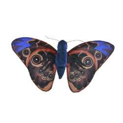 Rainforest Blue Morpho Butterfly Finger Puppet 7"