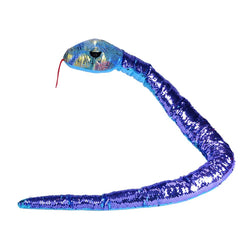 Snakesss Sequin Teal Purple 54"