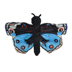 Huggers Blue Pansy Butterfly 8"